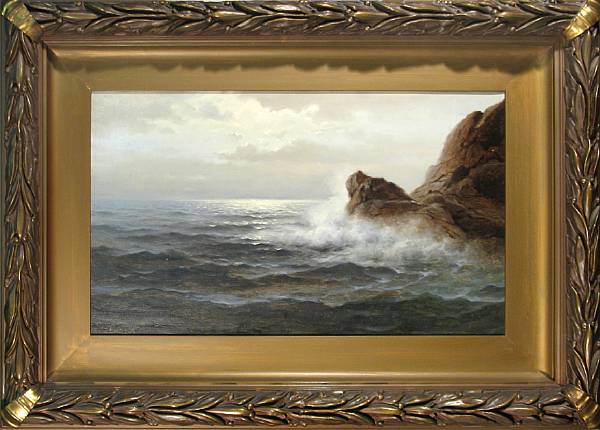 Appraisal: Nels Hagerup Norwegian American - Breaking Surf signed 'N Hagerup'