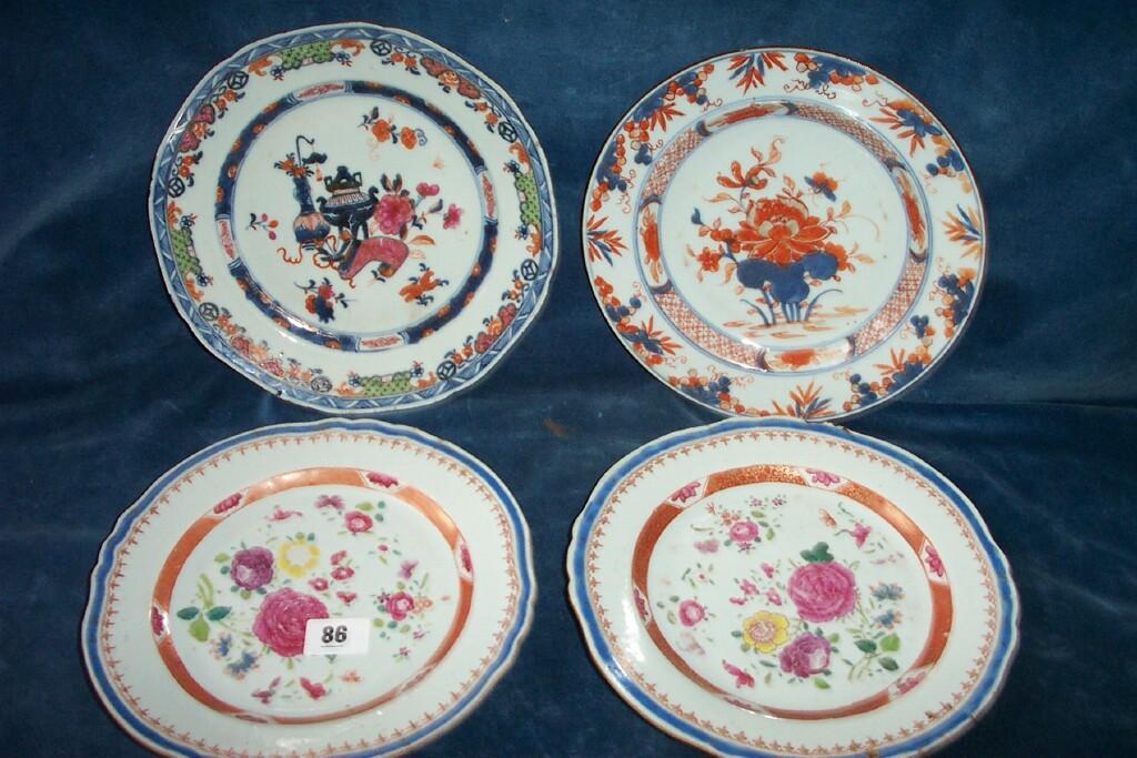 Appraisal: A pair of th century Chinese Famille Rose plates with