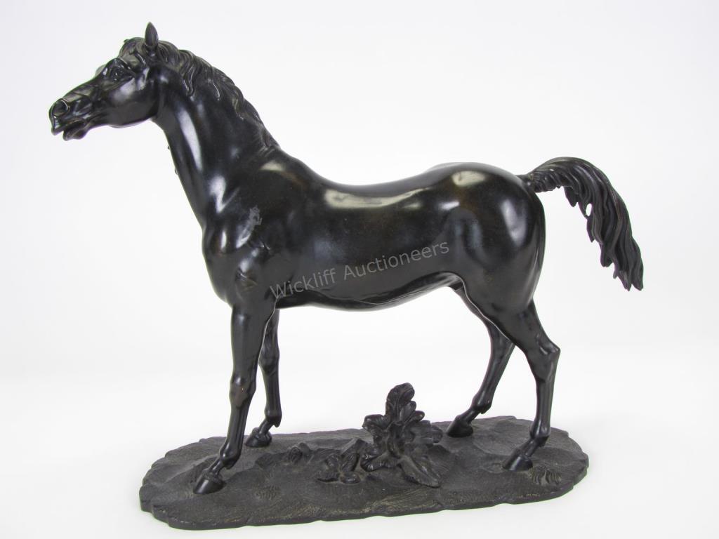 Appraisal: Bronze Horse Sculpture depicting a horse standing on all fours