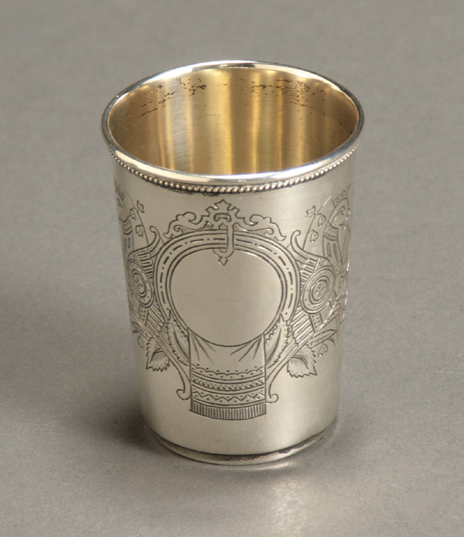 Appraisal: Faberg Silver Beaker Assayer's mark V S in Cyrillic Moscow