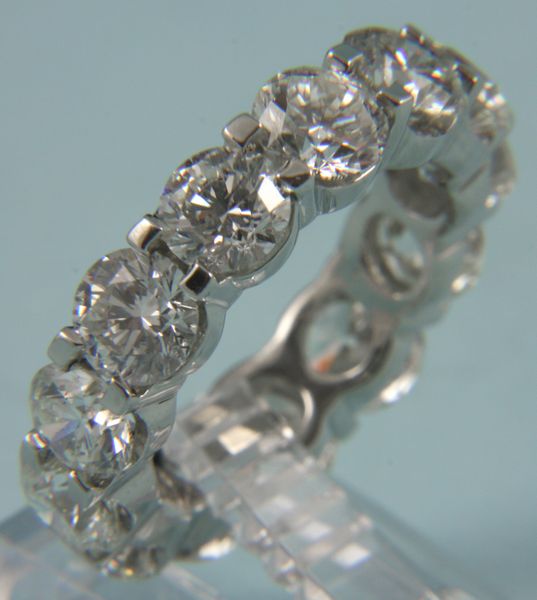 Appraisal: Exceptional diamond eternity band in platinum setting diamonds ct t