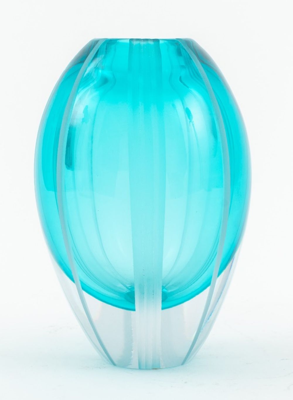 Appraisal: EVOLUTION BY WATERFORD AQUA CRYSTAL VASE Evolution by Waterford aqua