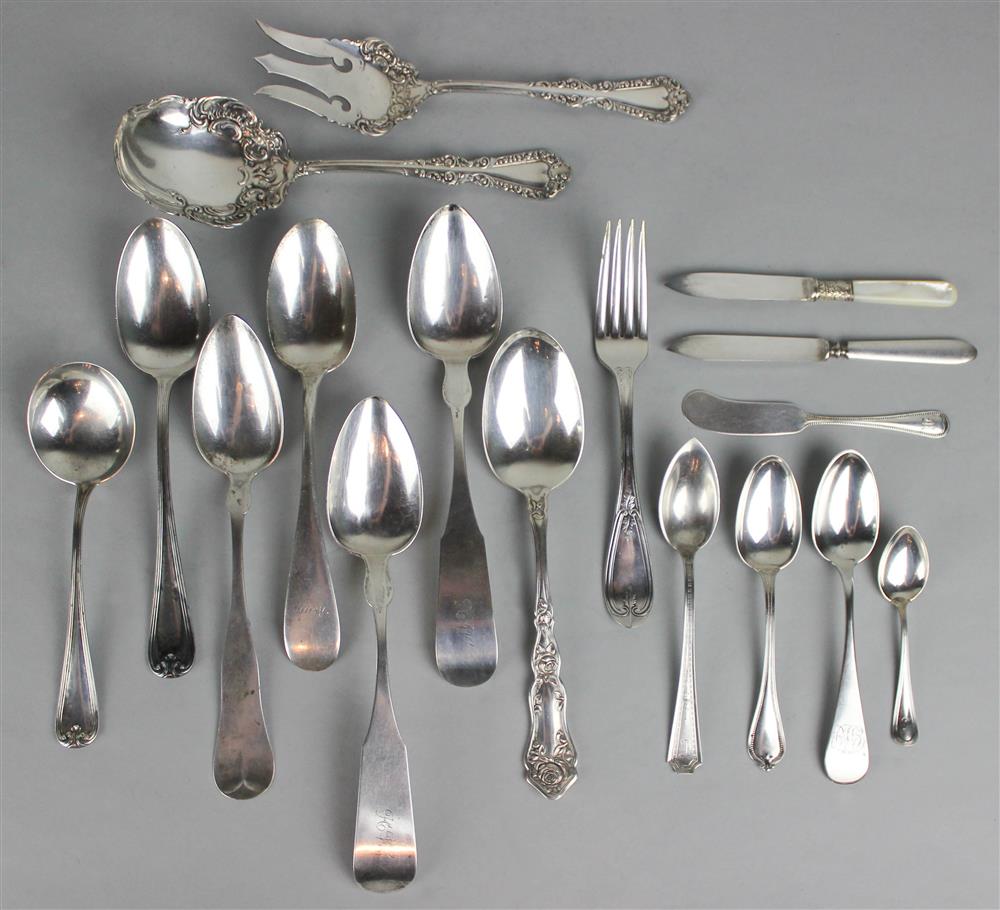 Appraisal: GROUP OF VARIOUS PIECES OF FLATWARE including a William Rogers