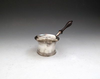 Appraisal: A George II silver brandy pan maker's mark R M