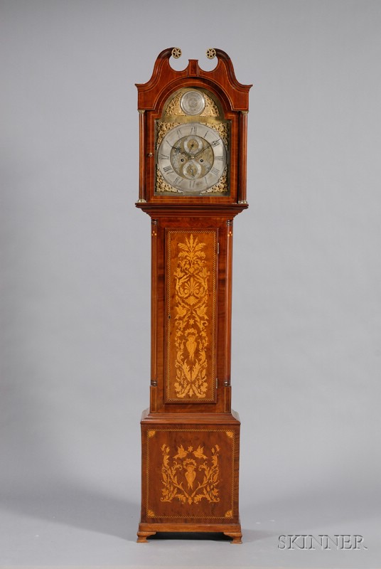 Appraisal: Scottish Georgian Inlaid Mahogany Tall Case Clock last quarter th