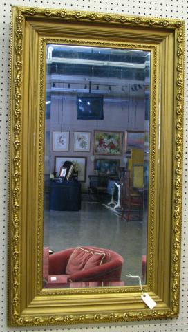 Appraisal: Traditional style wall mirror in gold frame '' high ''