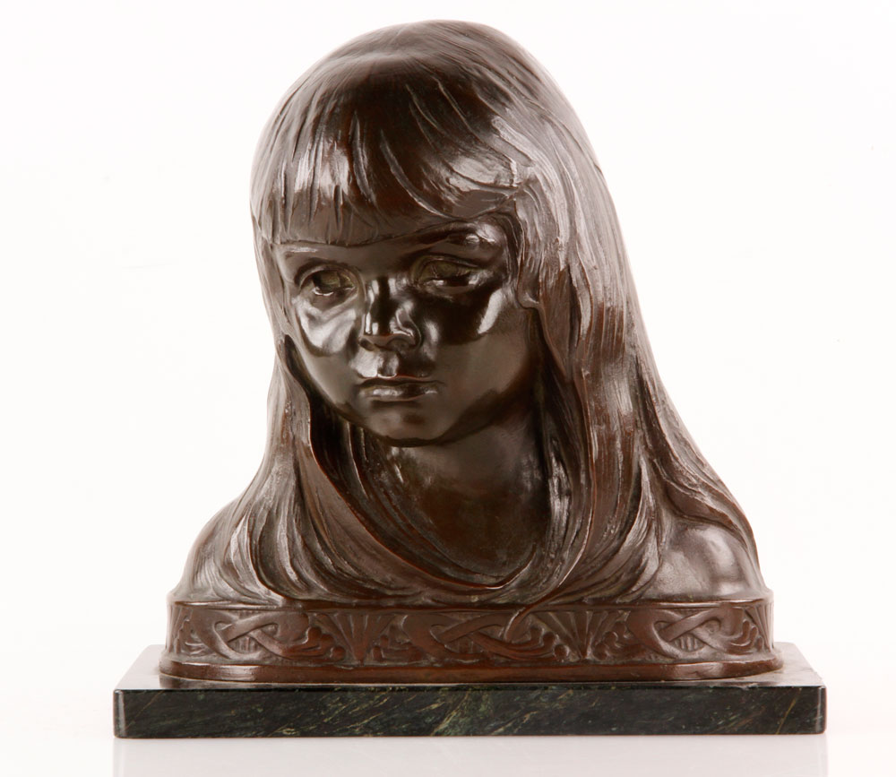 Appraisal: - Bronze Bust of a Child Bust of a child