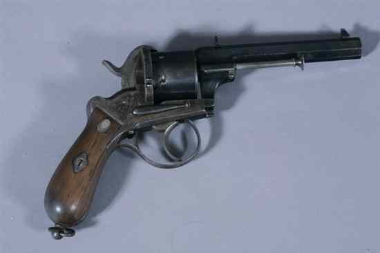 Appraisal: E LEFAUCHEUX PIN FIRE REVOLVER MM approx -