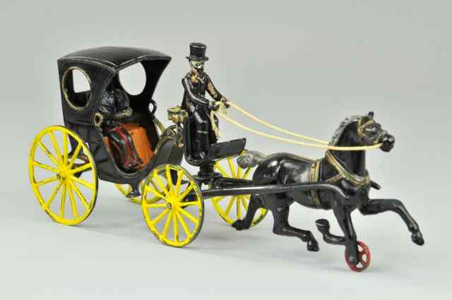 Appraisal: a KENTON CABRIOLET c cast iron the black carriage w