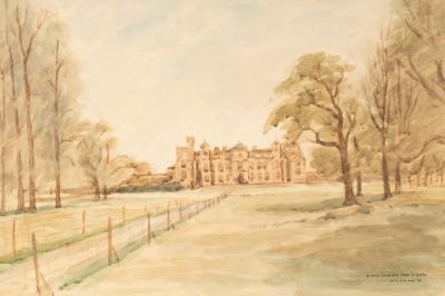 Appraisal: William Sillince - Burton Constable Hall East Yorkshire signed dated