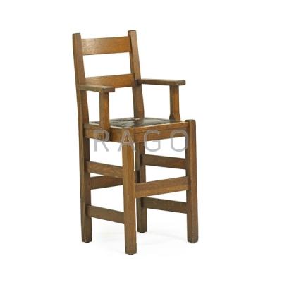 Appraisal: STICKLEY BROTHERS Child's chair Condition Report