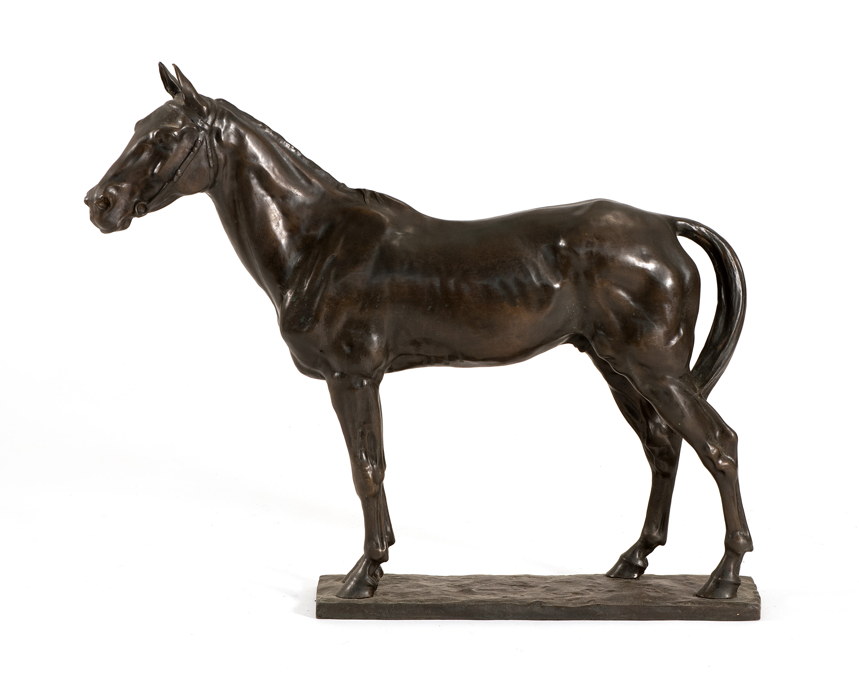 Appraisal: BRONZE FIGURE OF A HORSE After Christophe Fratin French -