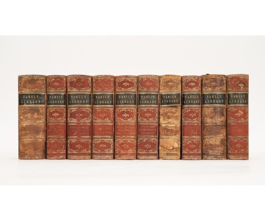 Appraisal: Family library volumes calf bound second edition London Murry's Tegg