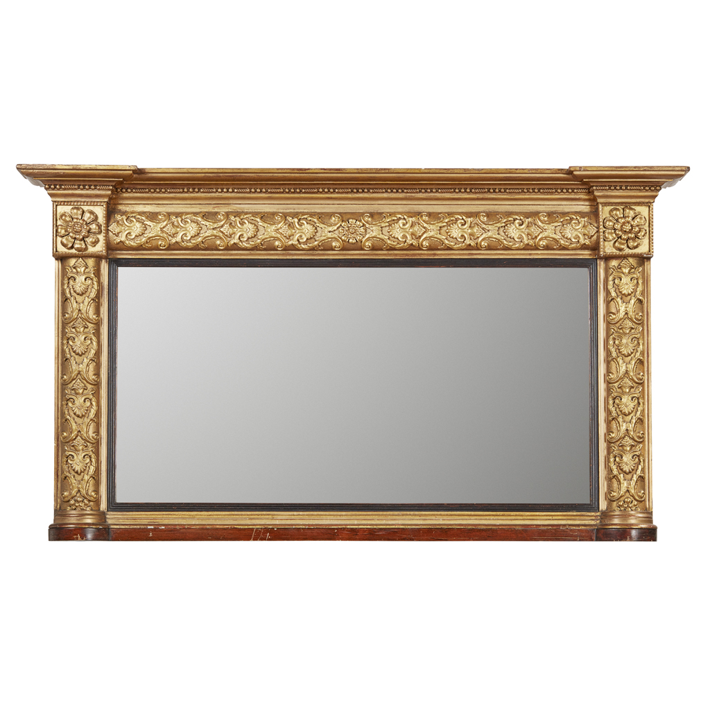 Appraisal: REGENCY GILTWOOD AND GESSO OVERMANTEL MIRROR EARLY TH CENTURY the