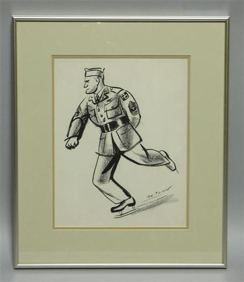 Appraisal: VICTOR DE PAUW AMERICAN - SERGEANT ICE SKATING c Ink