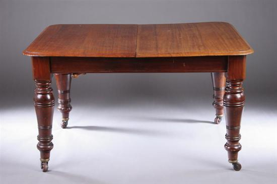 Appraisal: VICTORIAN EXTENDING MAHOGANY DINING TABLE th century Graciously proportioned with