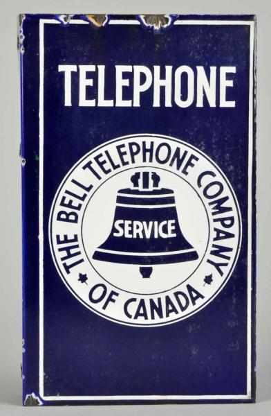 Appraisal: Porcelain Bell Telephone Service Flange Sign Description Unique size Condition