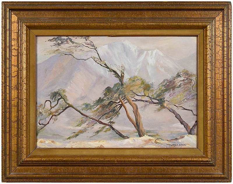 Appraisal: William Posey Silva American - Mountain Landscape signed lower right