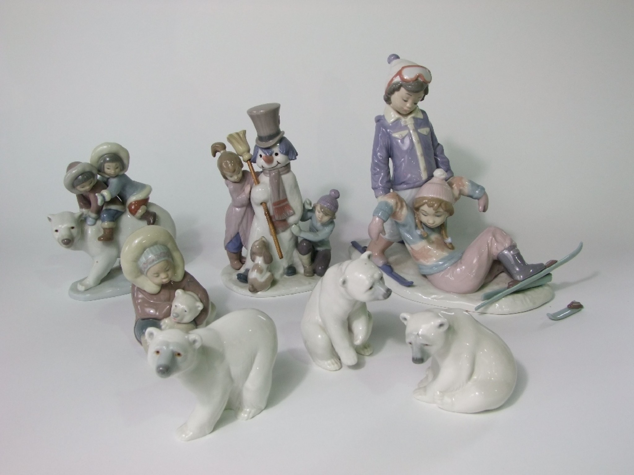 Appraisal: A Lladro Daisa figure group of a boy and a