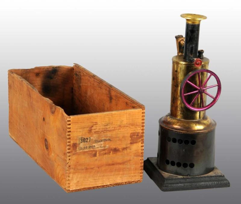 Appraisal: Early Weeden No Upright Steam Engine with Box Description This