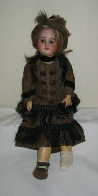 Appraisal: An S F B J bisque head doll with blue