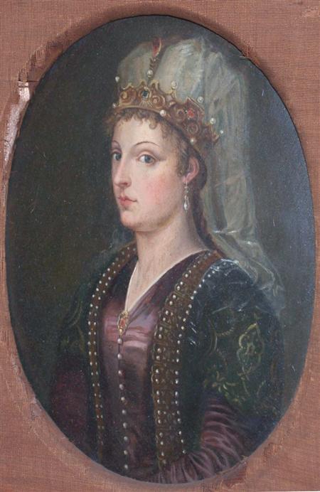 Appraisal: Manner of Titian Woman Wearing a Jeweled Crown Estimate -