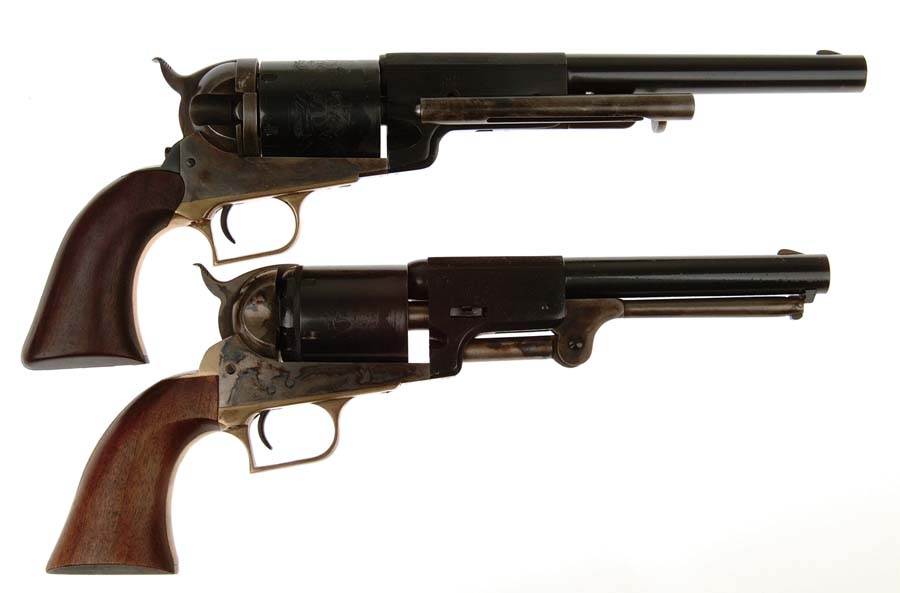 Appraisal: LOT OF TWO REPRODUCTION COLT CONVERSION REVOLVERS Cal nd generation