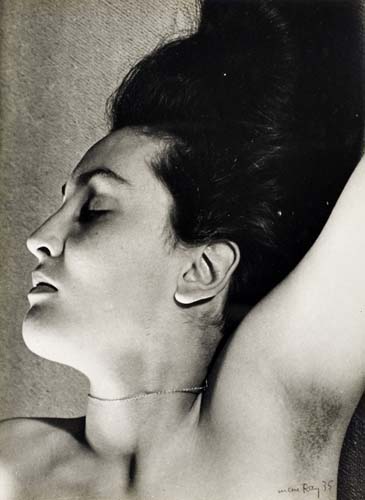 Appraisal: MAN RAY - Meret Oppenheim Silver print x inches x