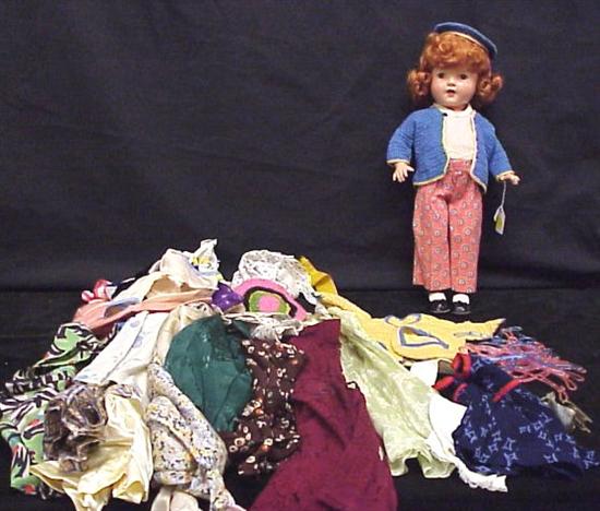 Appraisal: Effanbee Patsy Joan composition doll with red hair brown sleep