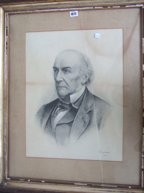 Appraisal: After J A Innes Portrait of William Gladstone print cm