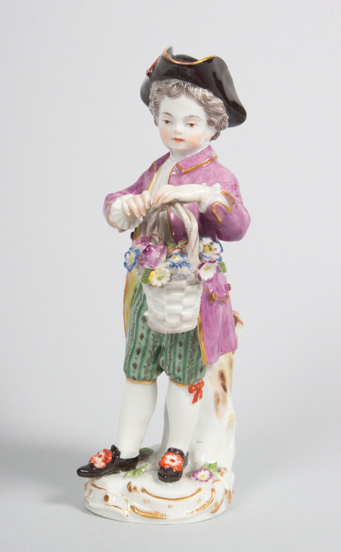 Appraisal: Meissen porcelain flower gatherer early th century modeled as th