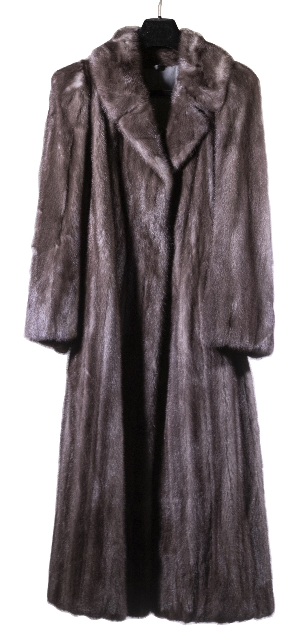 Appraisal: LADIES FULL LENGTH MINK COAT Shaded Grey Female Skin Full