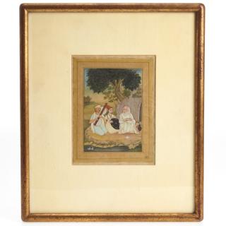 Appraisal: Indo-Persian School gouache painting Indo-Persian School th Century Holy man