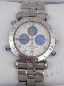 Appraisal: A gent's wrist watch by Klaus Kobec with mother of