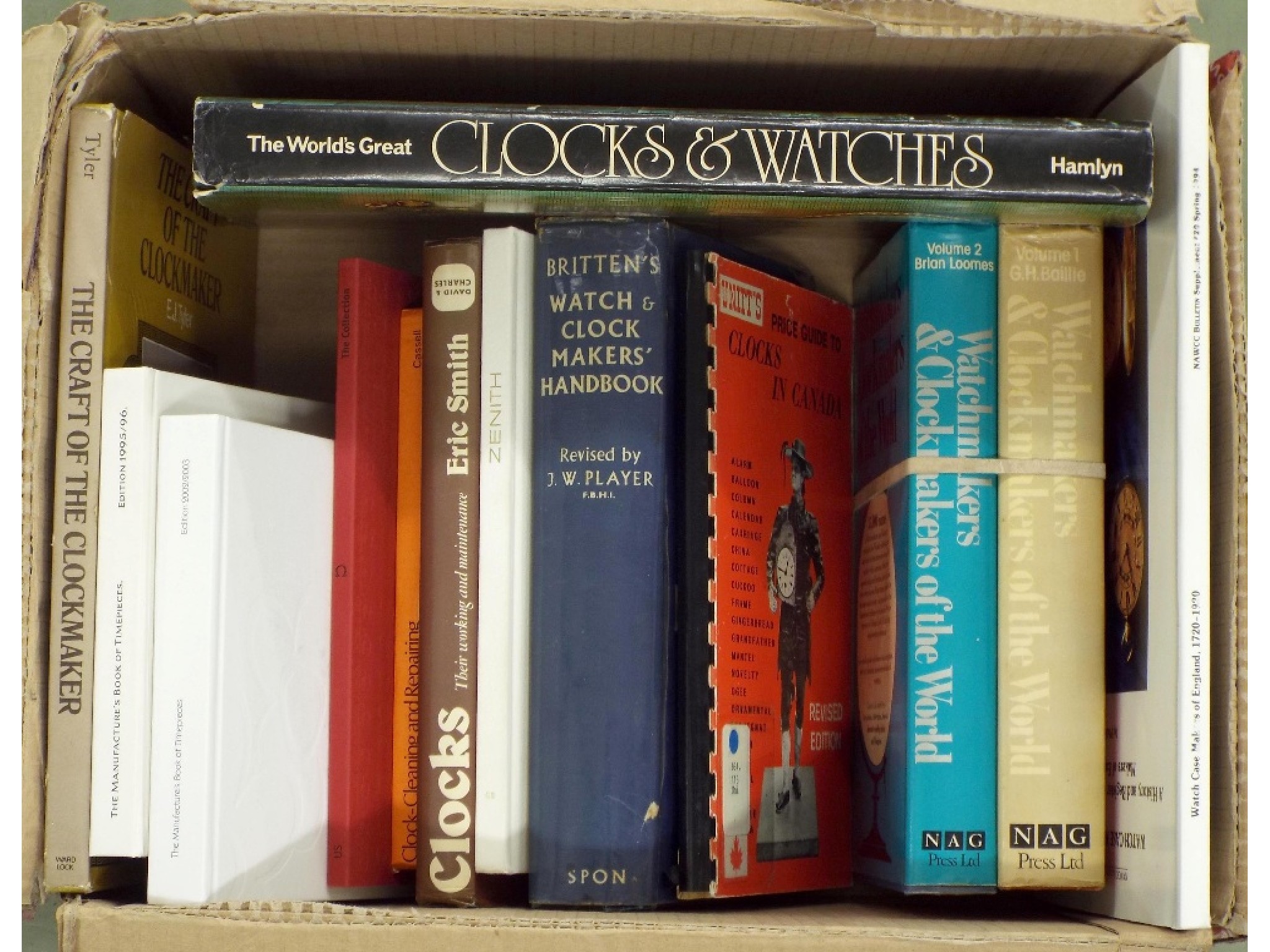 Appraisal: Quantity of horological reference books including Britten's Watch Clockmakers Handbook