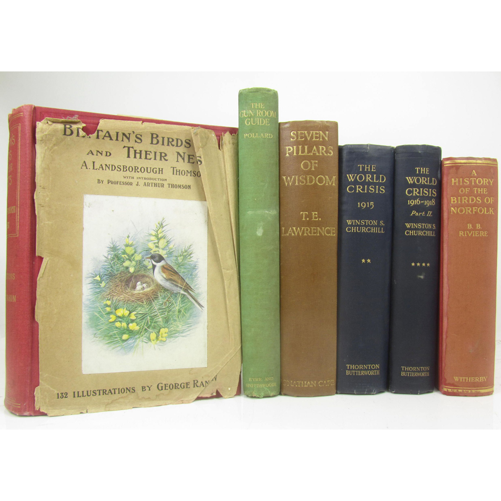 Appraisal: Various cloth-bound works including Landsborough Thomson A Britain's Birds and