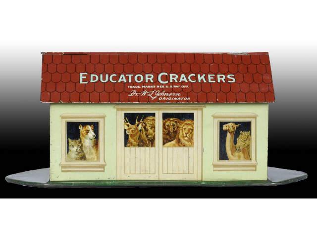 Appraisal: Educator Ark Cracker Tin Toy Description Made by Chas W