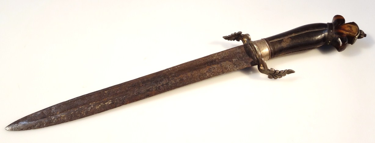 Appraisal: A late thC early thC dagger with part textured iron