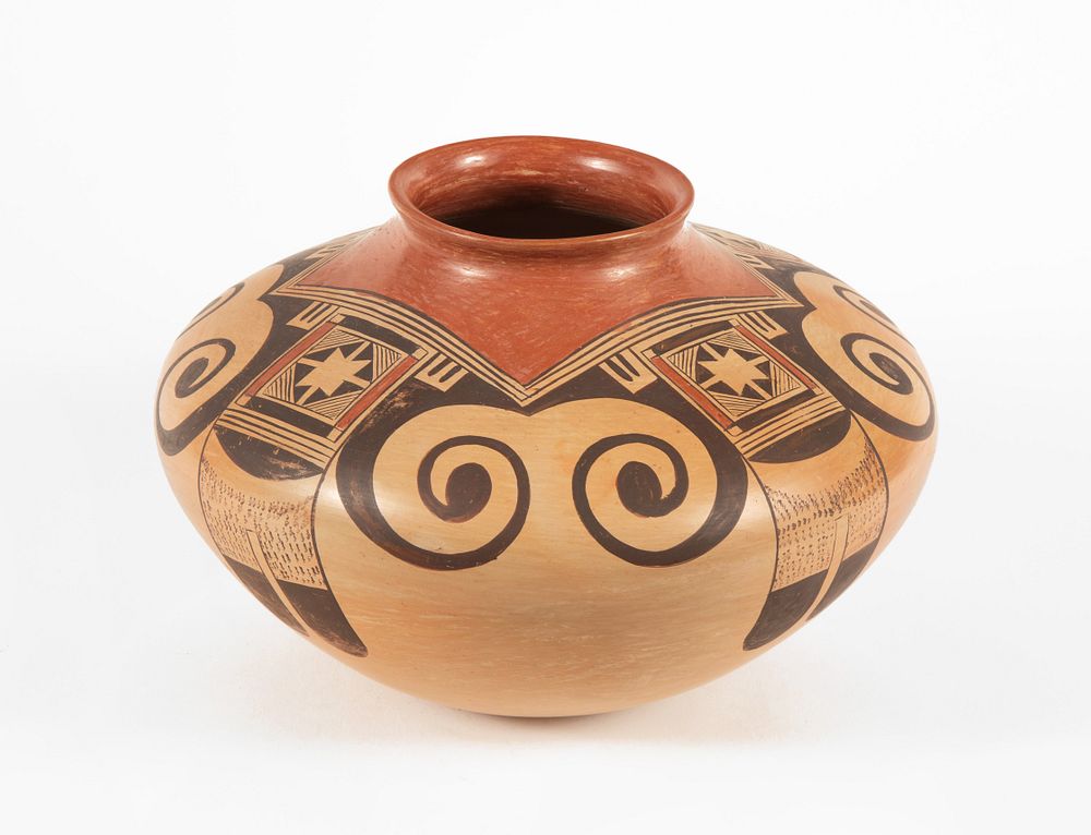 Appraisal: Hopi Fannie Nampeyo Polychrome Jar ca Fannie Nampeyo Hopi -