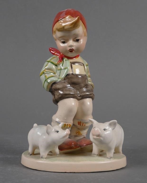 Appraisal: Hummel Beswick figurine FARM BOY Figurine has MI Hummel Signature