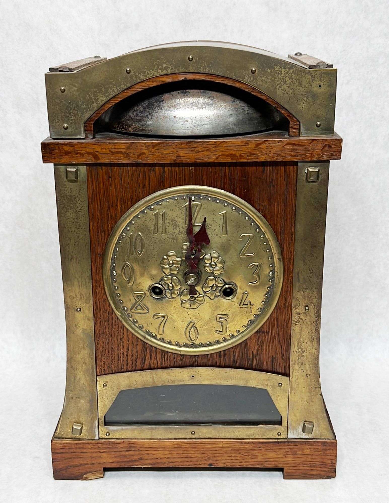 Appraisal: Hamburg American for Liberty Co oak and brass clockLate th