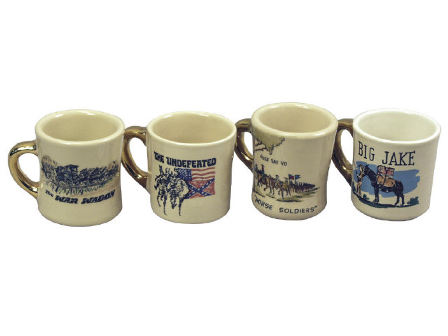 Appraisal: Group of John Wayne coffee cups presented to Tom Kane