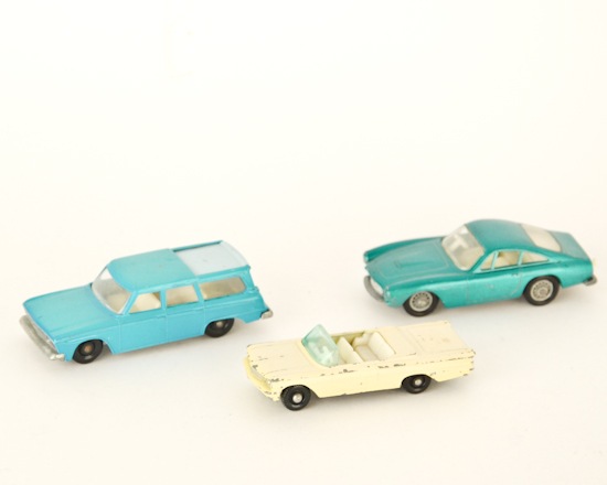 Appraisal: Matchbox Cars Pontiac Convertible scratches Ferrari Berlinetta Studebaker Lark Wagonaire