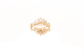 Appraisal: k Yellow Gold Diamond Ring Jacket A k yellow gold