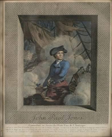 Appraisal: John Paul Jones French engraving John Paul Jones French engraving