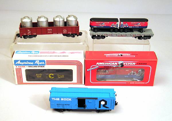 Appraisal: Boxed S Gauge American Flyer Cars s boxed AF freight