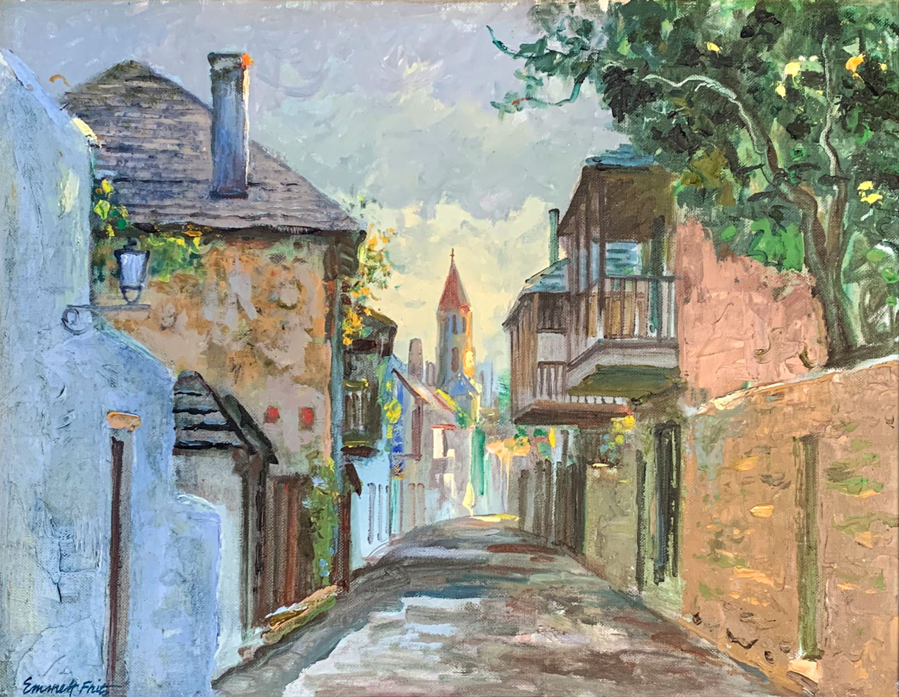 Appraisal: FRITZ Emmett American - St George Street St Augustine Oil