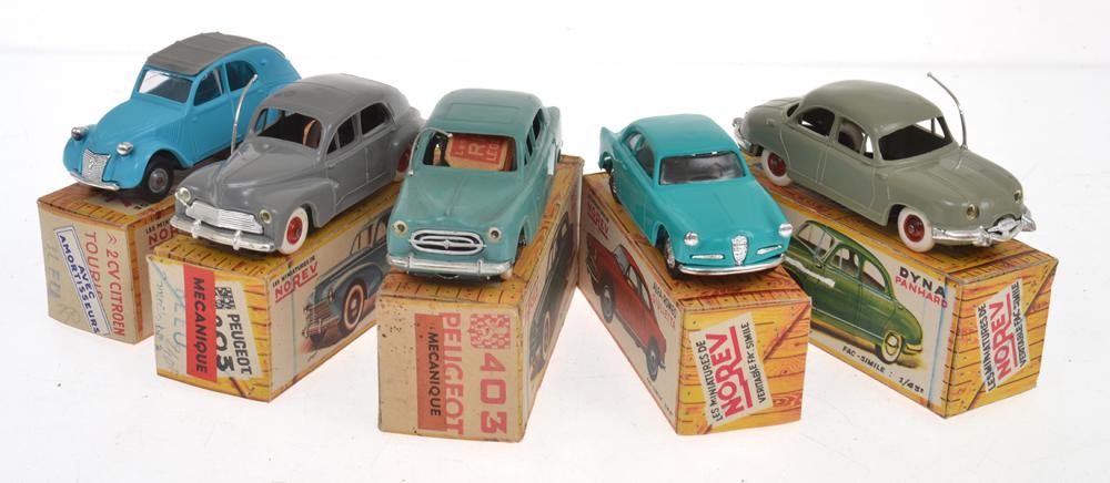 Appraisal: X PLASTIC NOREV MODELS INCLUDING CV CITROEN PEUGEOT DYNA PANHARD