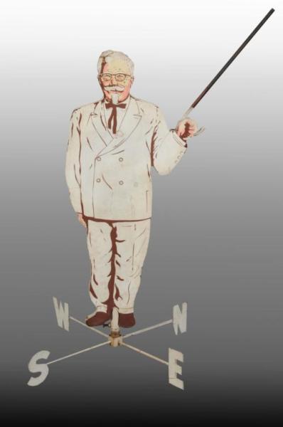 Appraisal: Metal Colonel Sanders KFC Two-Sided Weathervane Description s to s