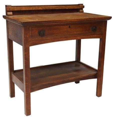 Appraisal: American Arts and Crafts oak server The Luce Furniture Company